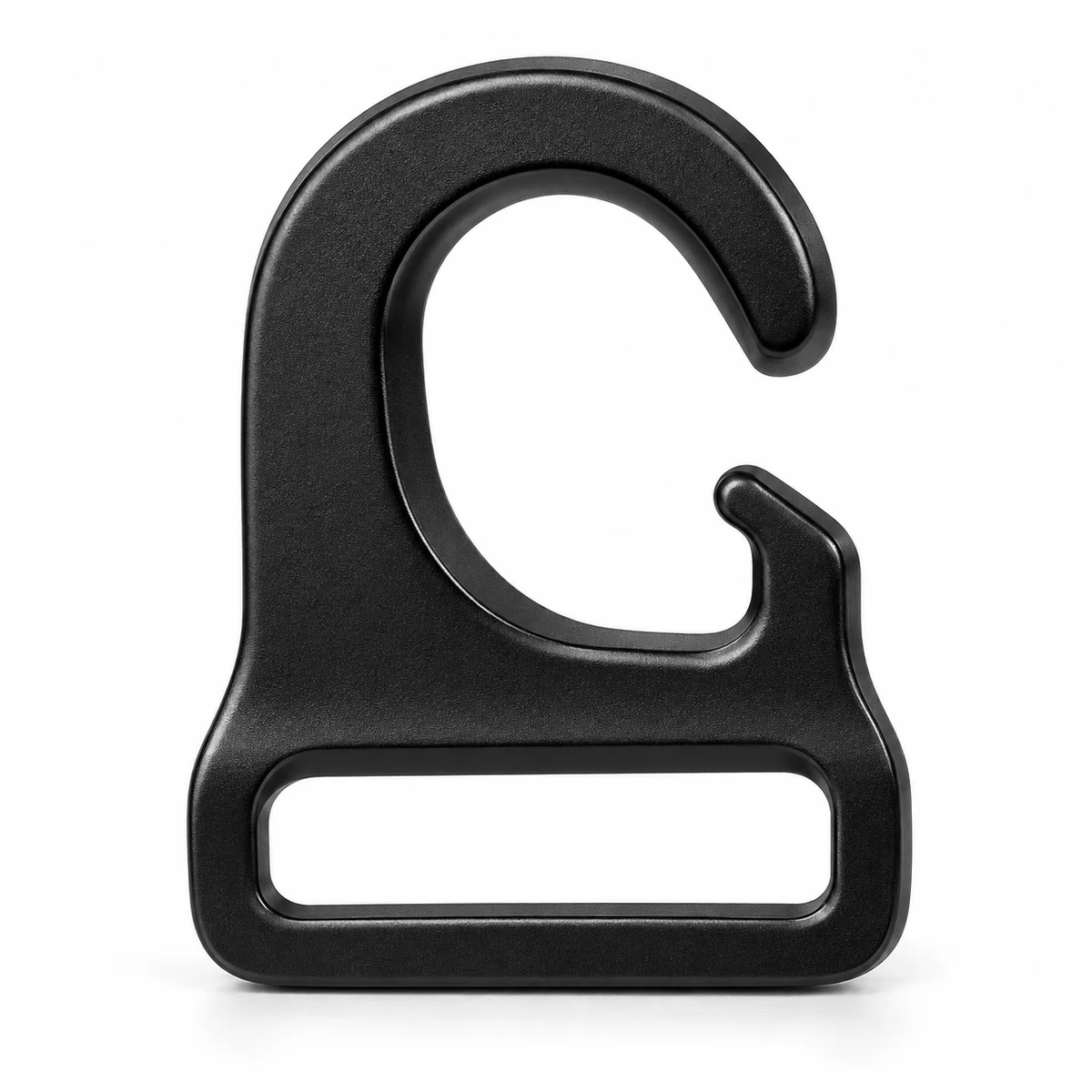 Aluminium G-hook 20/25mm (Roll-top) - front view