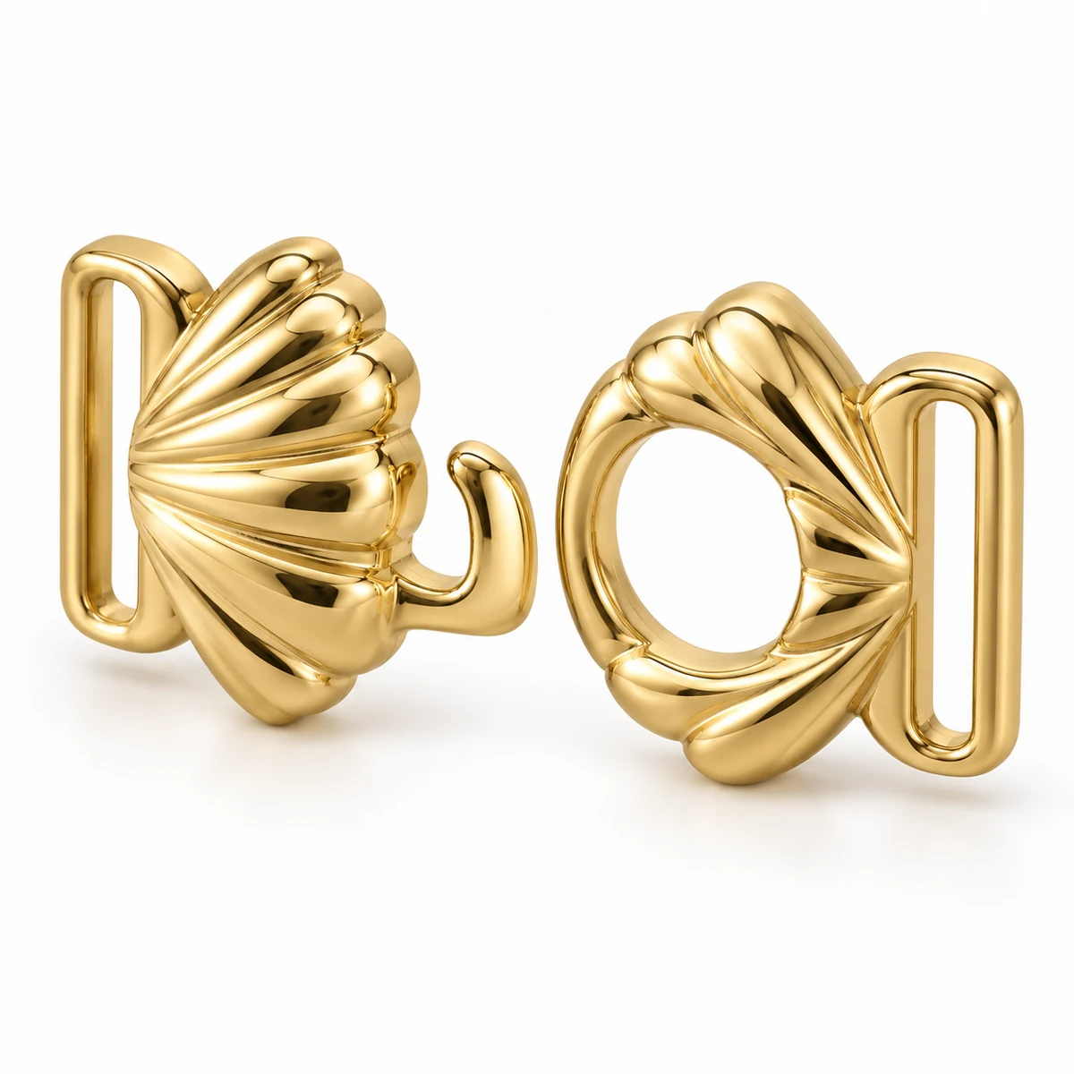 Swim Front Clasp 12–20mm (Sculptural, PVD) thumbnail 2