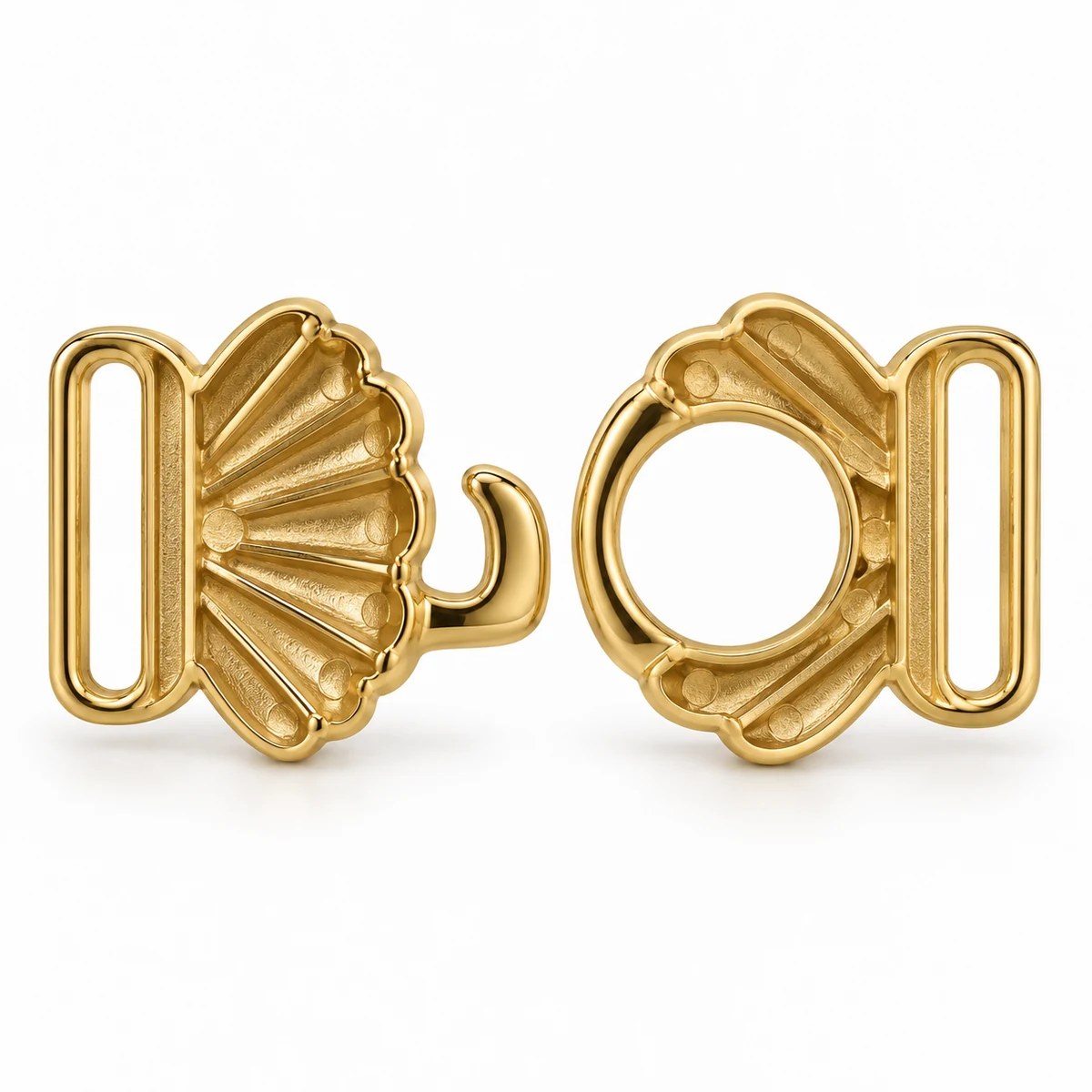 Swim Front Clasp 12–20mm (Sculptural, PVD) thumbnail 3