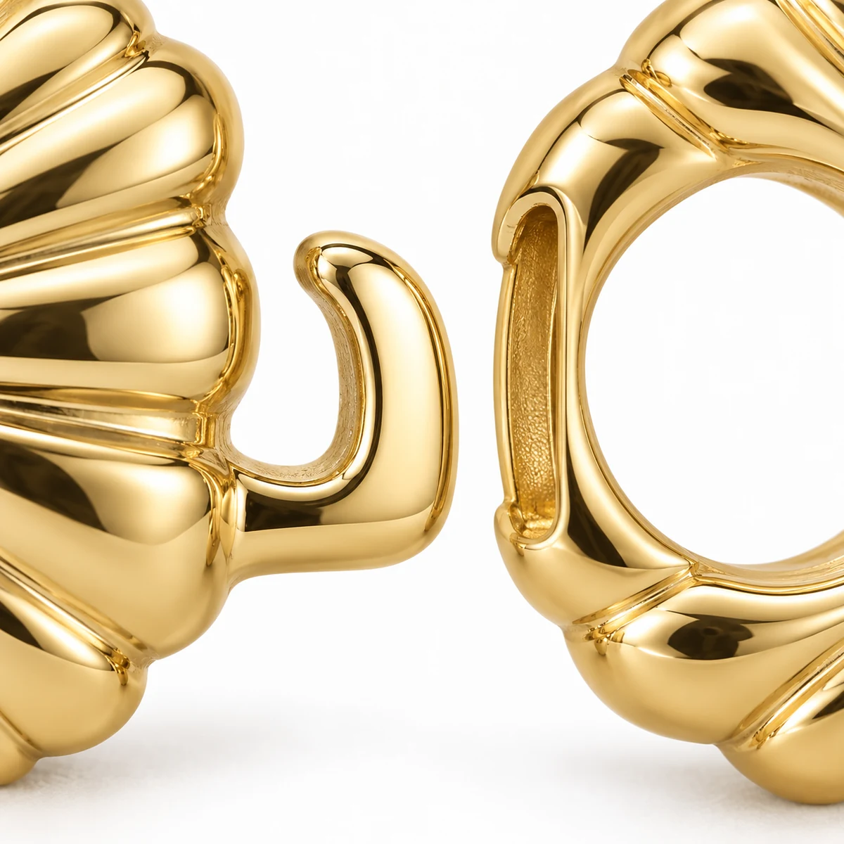 Swim Front Clasp 12–20mm (Sculptural, PVD) thumbnail 4