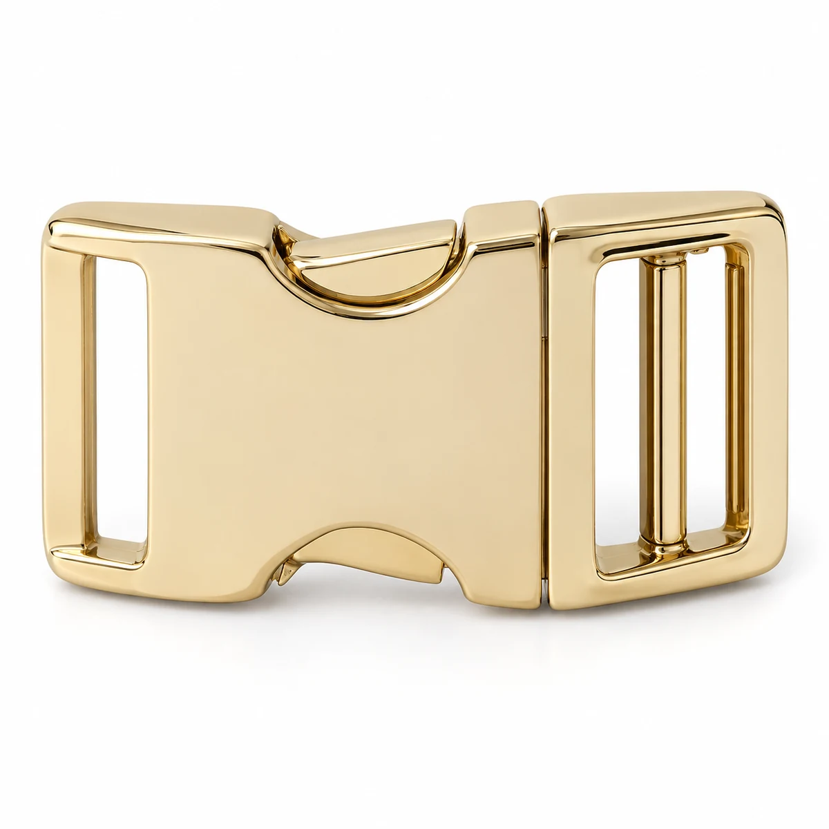 Metal Side-release with Built-in Adjuster 25mm - front view