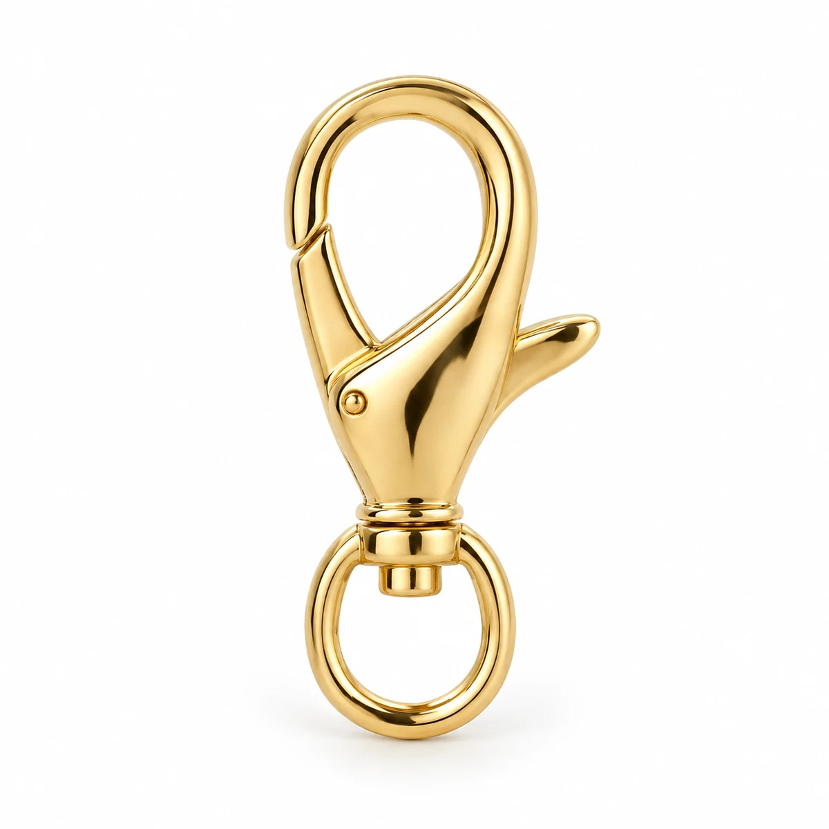 Slim Jewellery-style Lobster Swivel 10/13mm (PVD Gold) - front view