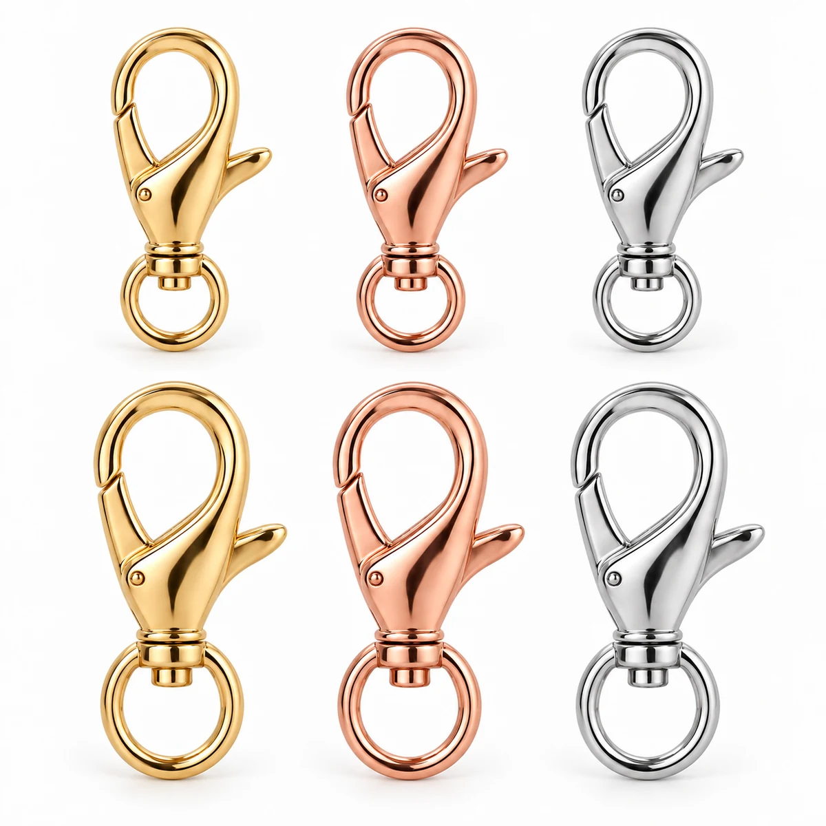 Slim Jewellery-style Lobster Swivel 10/13mm (PVD Gold) thumbnail 5