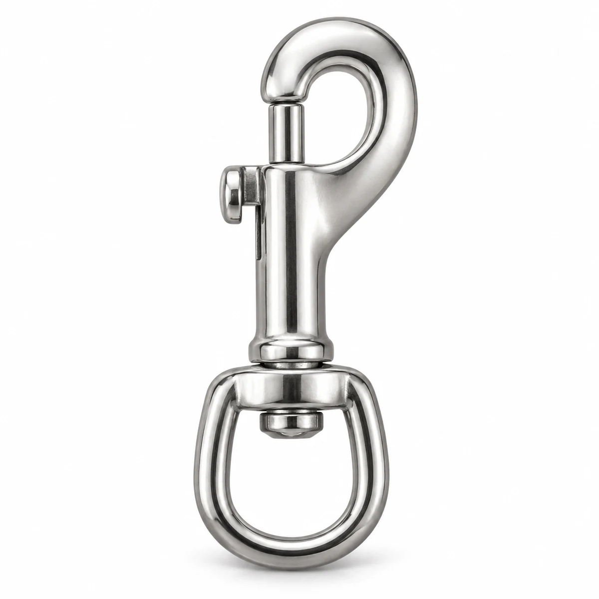 316 Stainless Swivel Bolt Snap 16/20/25mm - front view