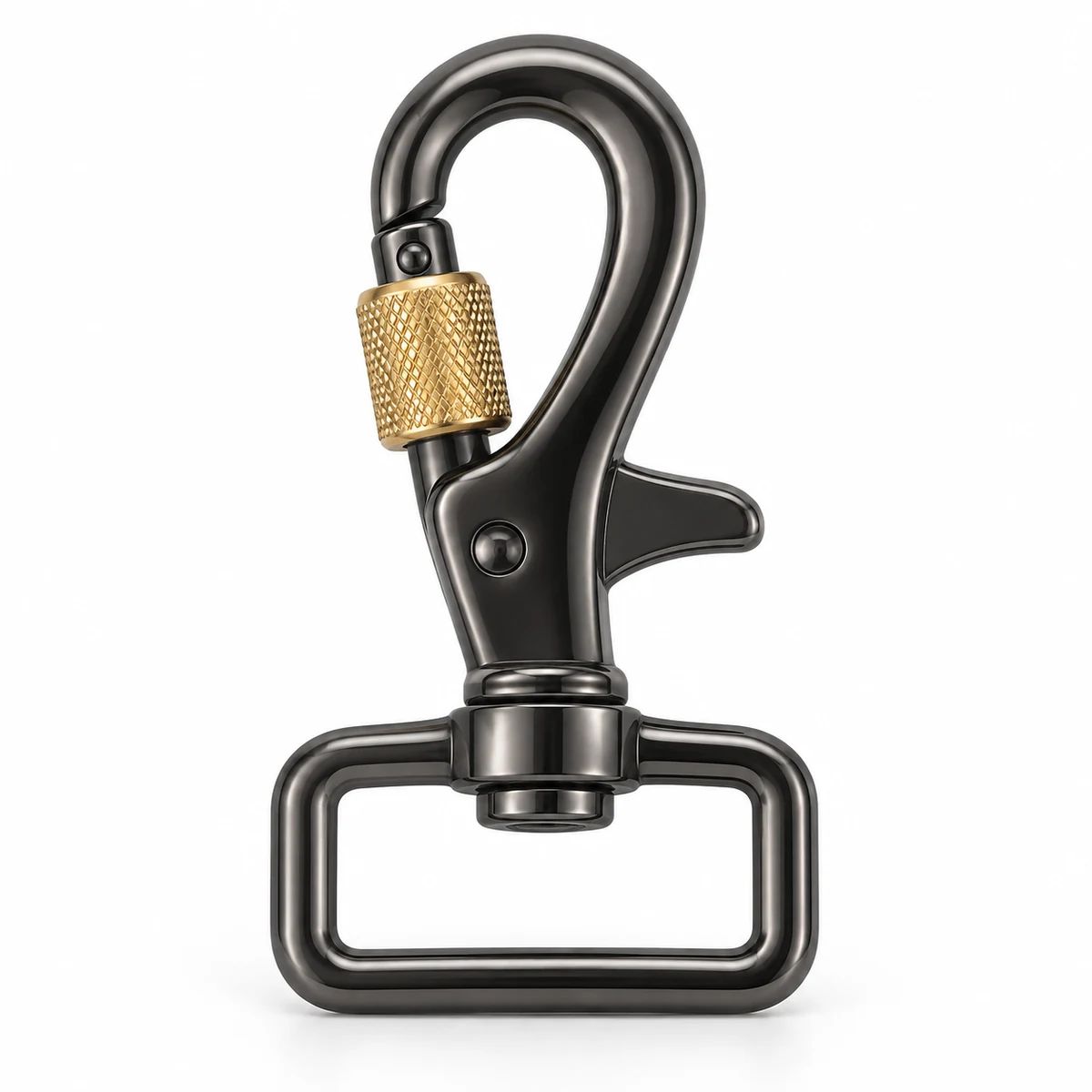 Locking-sleeve Swivel Snap 20/25mm - front view
