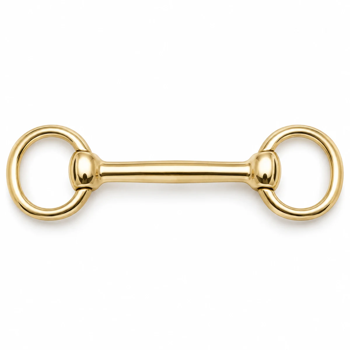 Equestrian Snaffle-style Connector 20/25mm (Plain Generic Shape) - front view