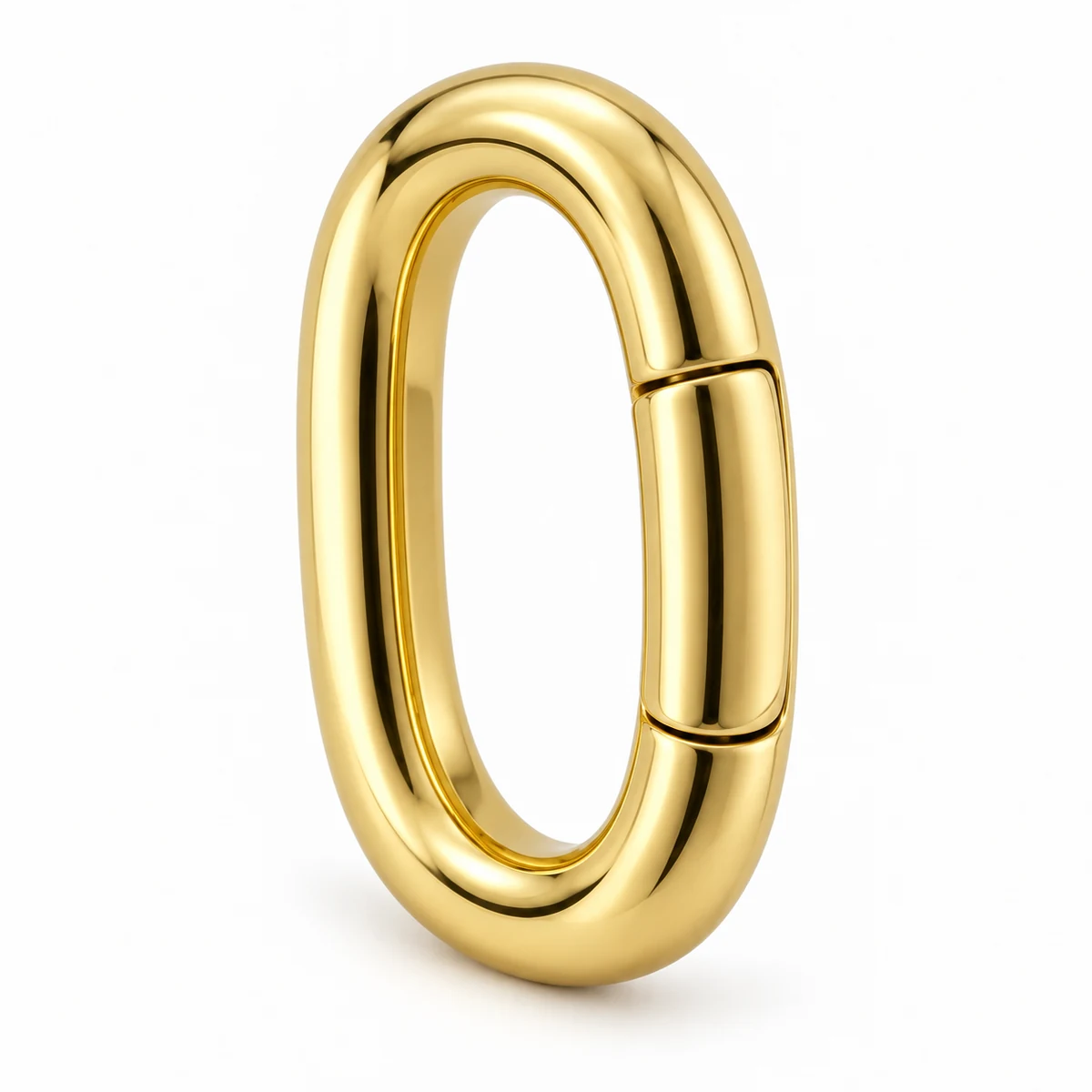 Chunky Oval Statement Carabiner (PVD Gold) thumbnail 2