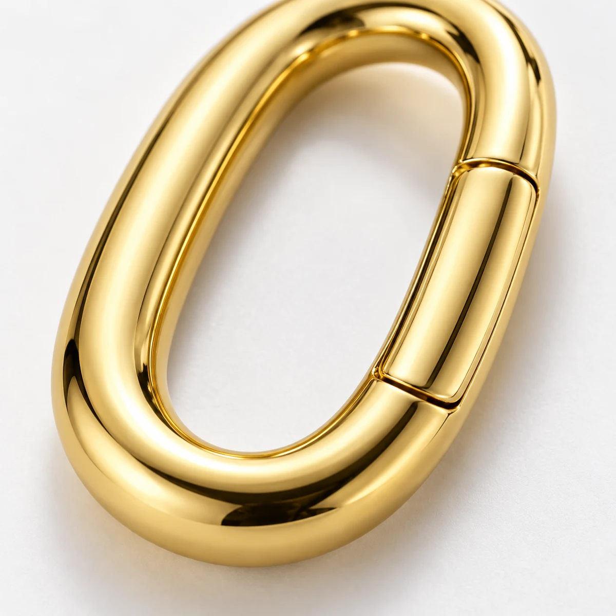 Chunky Oval Statement Carabiner (PVD Gold) thumbnail 4