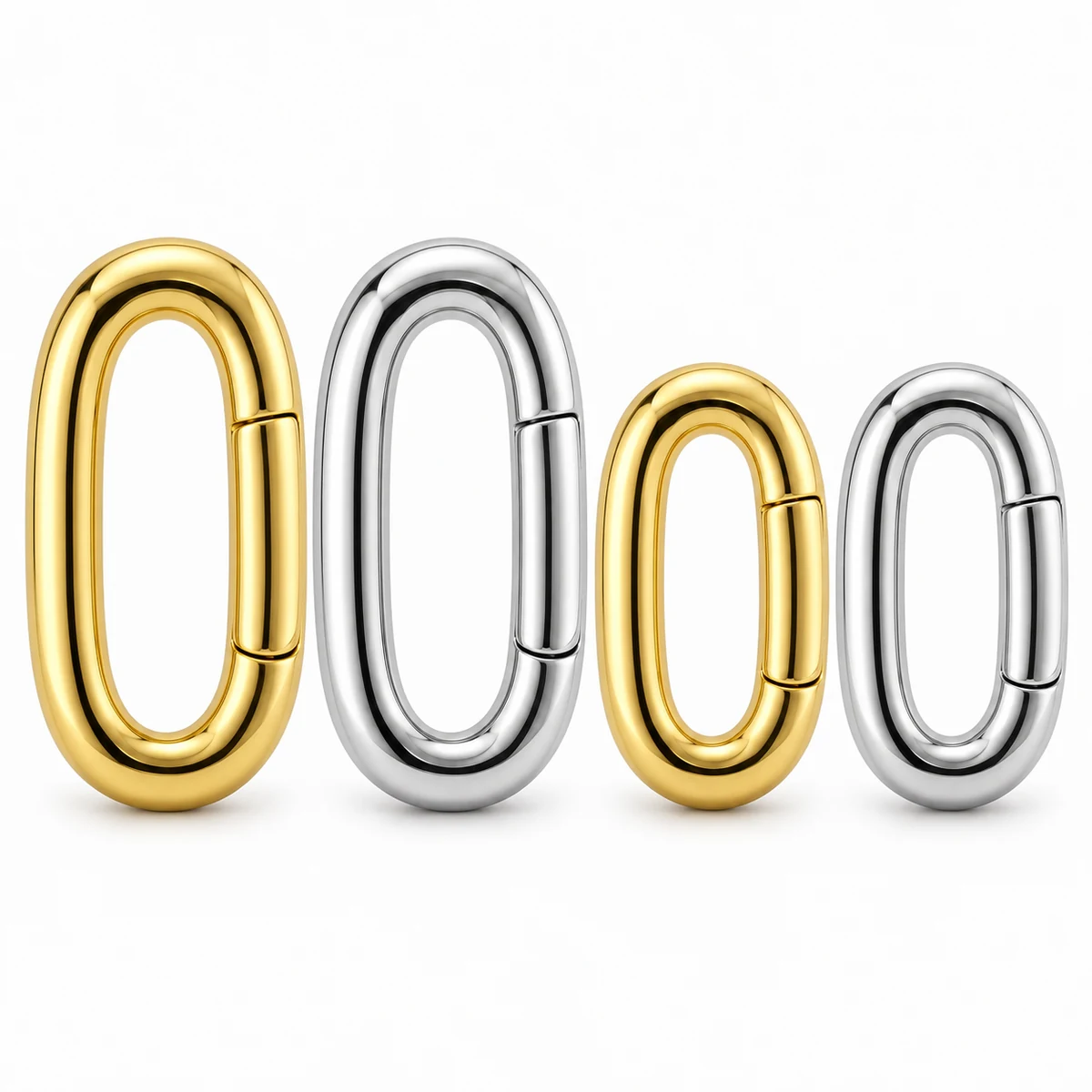 Chunky Oval Statement Carabiner (PVD Gold) thumbnail 5