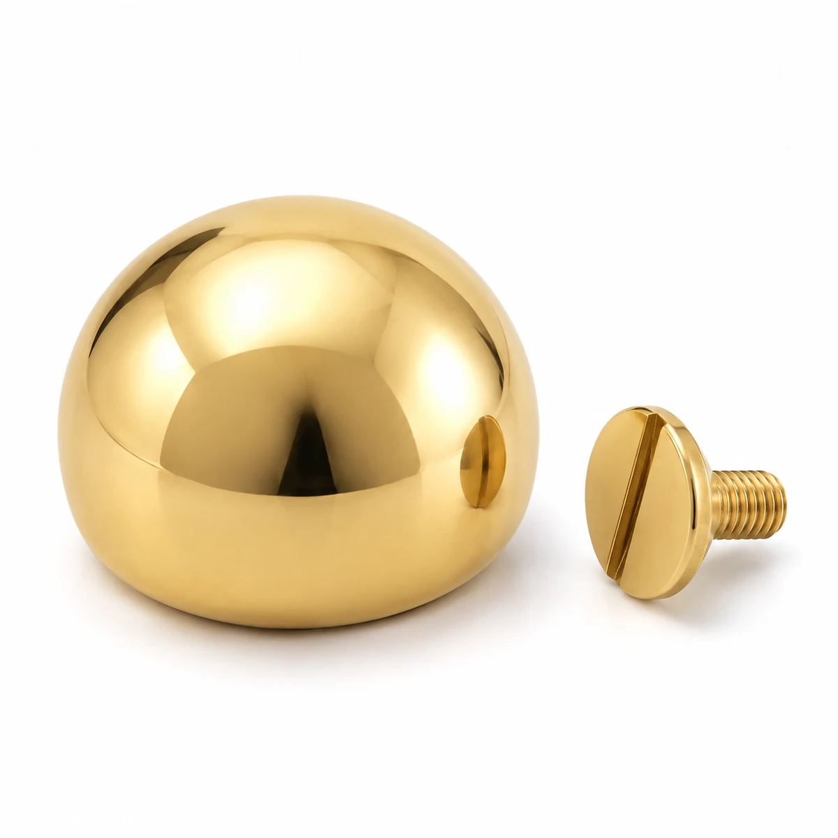 Oversized Statement Dome Stud 15/18/20mm (PVD Gold) - front view