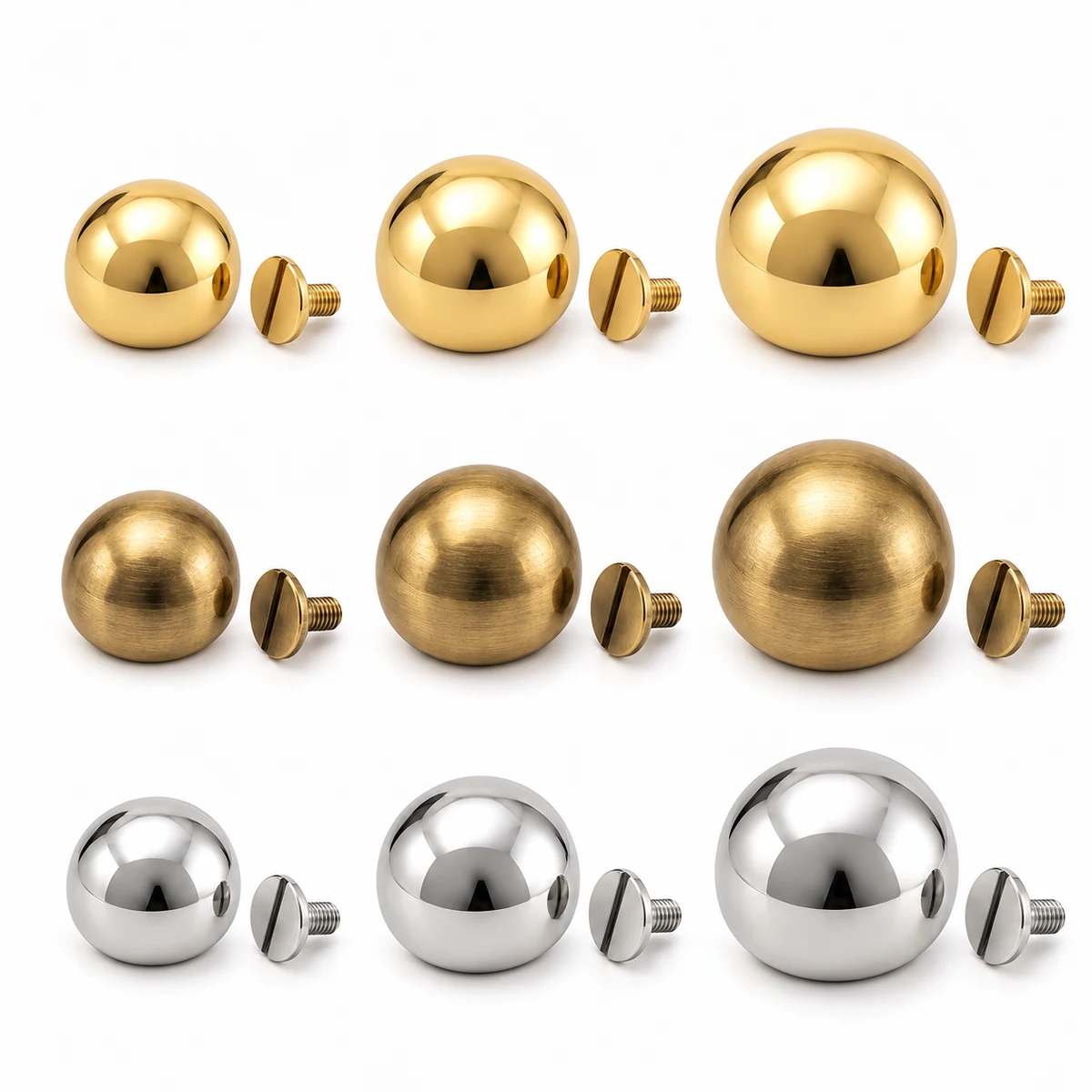 Oversized Statement Dome Stud 15/18/20mm (PVD Gold) thumbnail 5