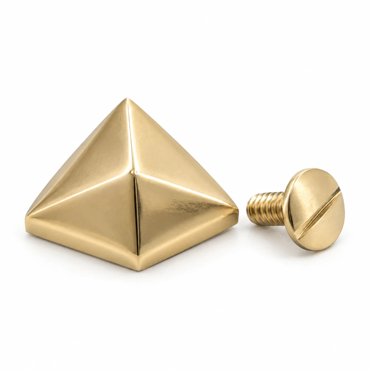 Pyramid Stud (Screw-back) 8/10/12mm - front view