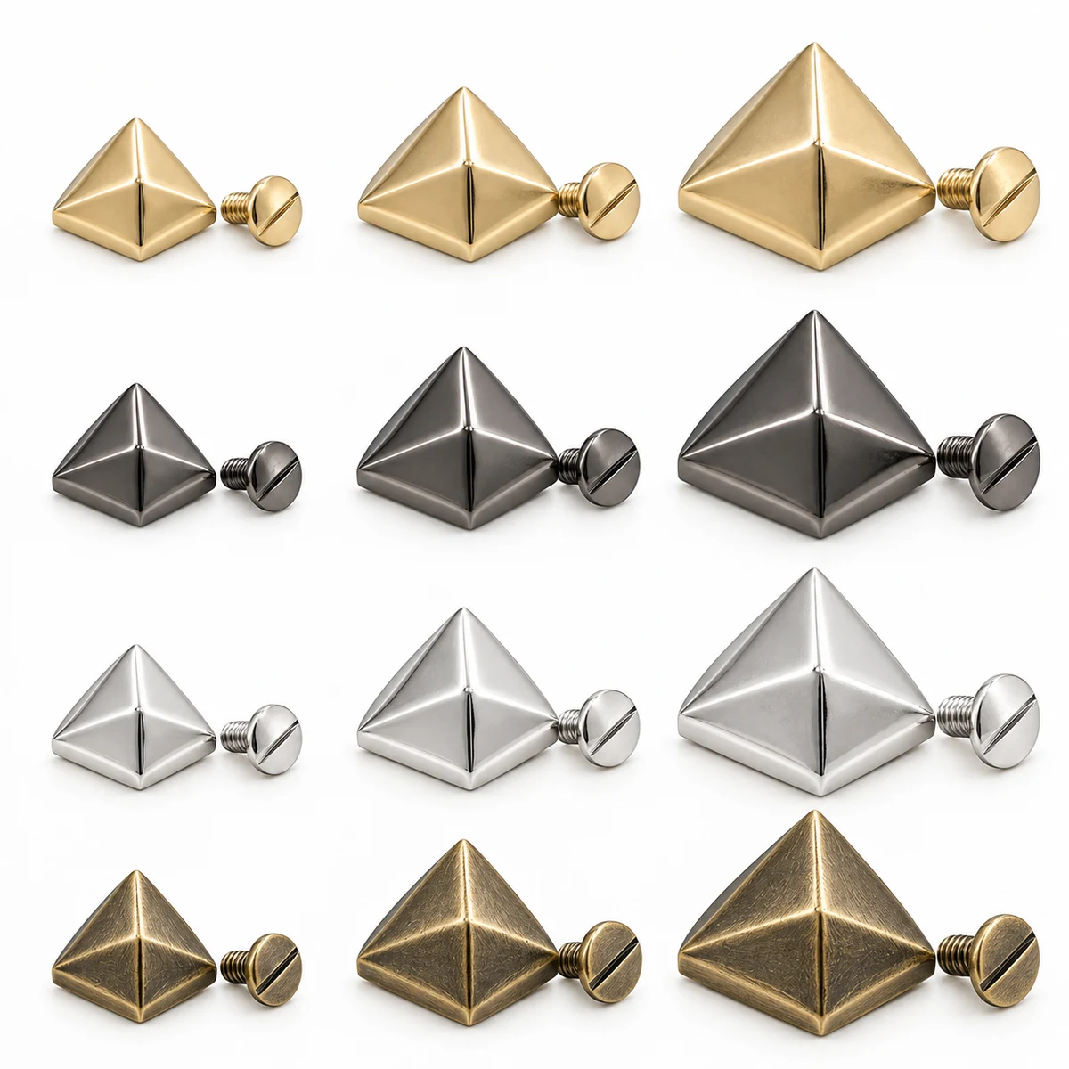 Pyramid Stud (Screw-back) 8/10/12mm thumbnail 5