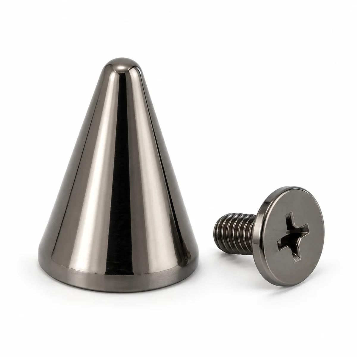 Blunted Spike (Screw-back, Adult Fashion) 7×13 / 10×20mm - front view