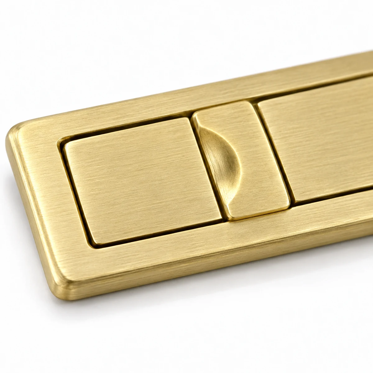 Rectangular Flush Twist Lock (Low-profile, Brass) thumbnail 4