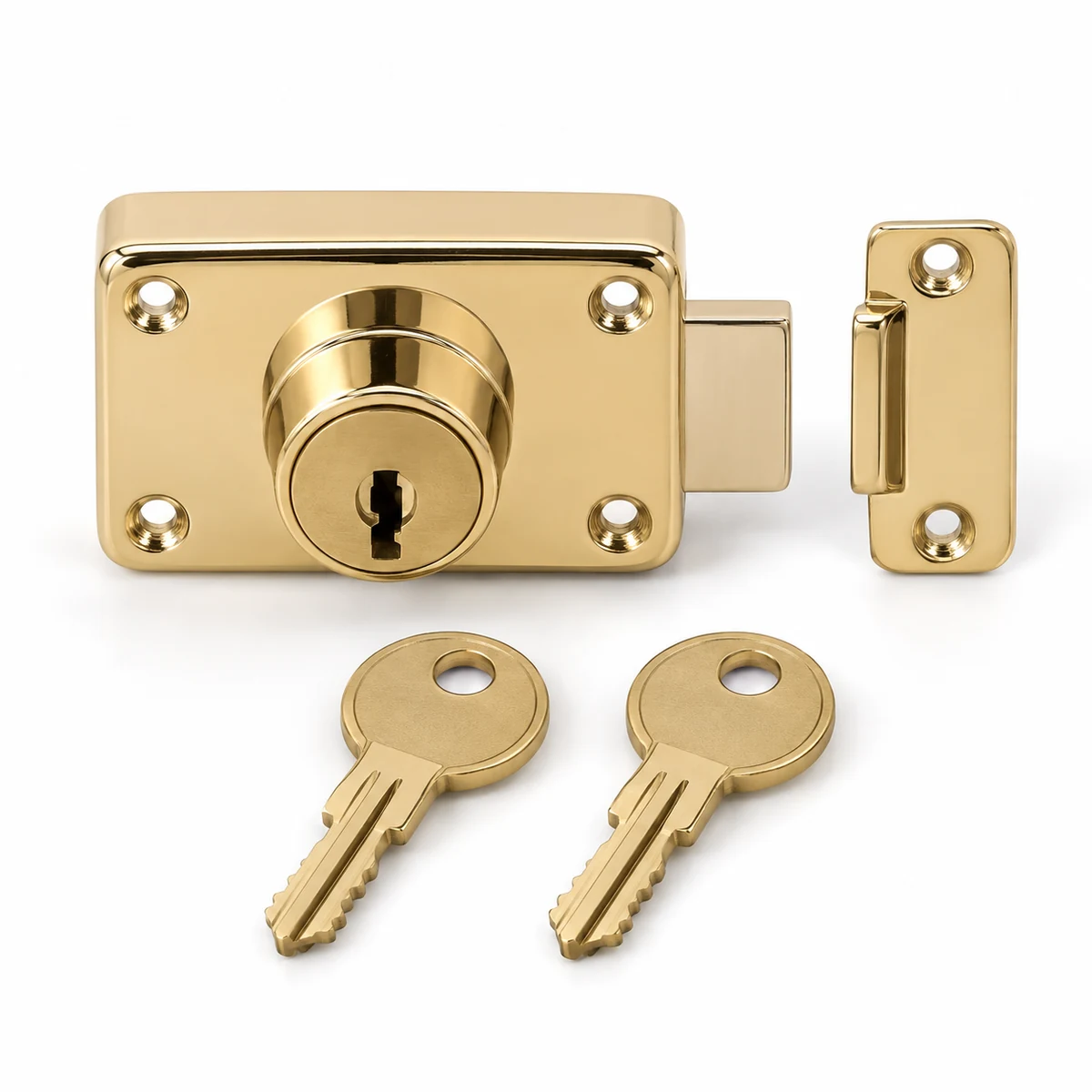 Compact Key Lock (Briefcase, 2 Keys) - front view