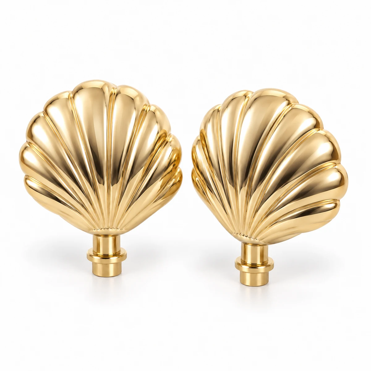 Sculptural Kiss-clasp Heads (Shell / Twist / Flower, Interchangeable) thumbnail 2