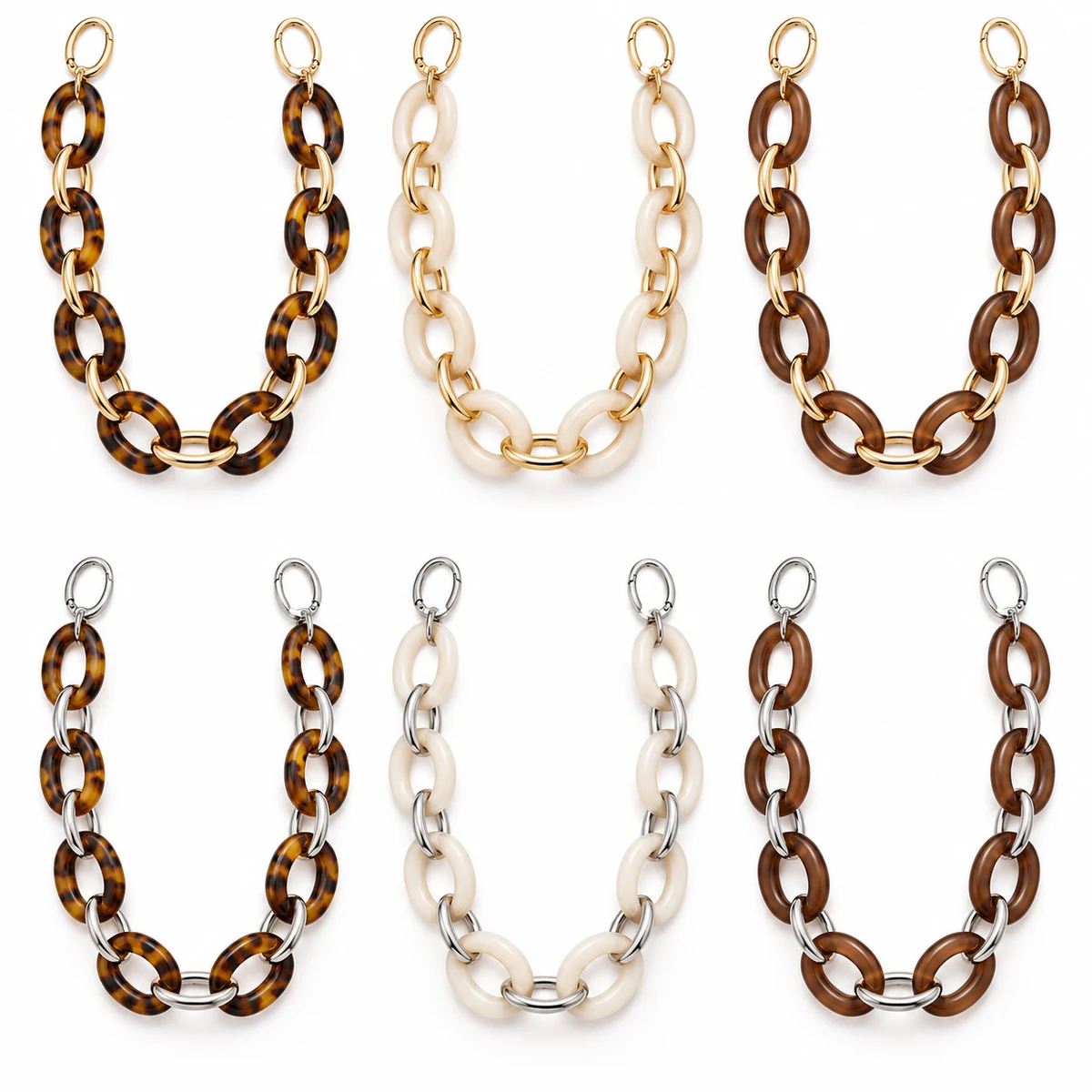 Resin + Metal Mixed Link Chain (60cm) thumbnail 5
