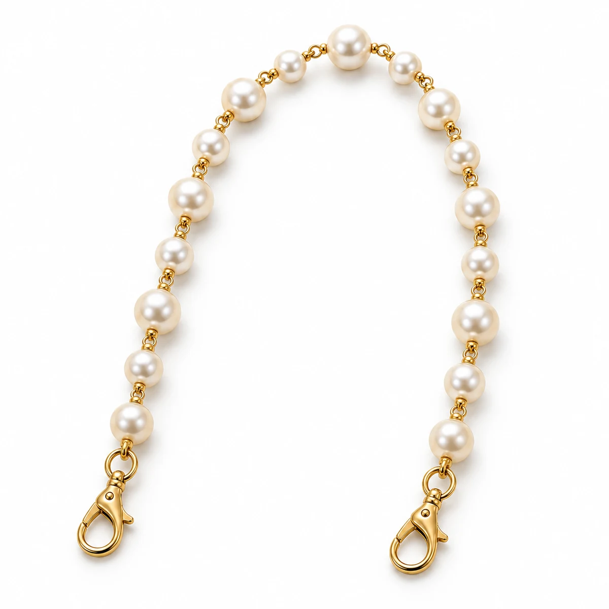 Pearl + Metal Chain Strap (60cm) thumbnail 2