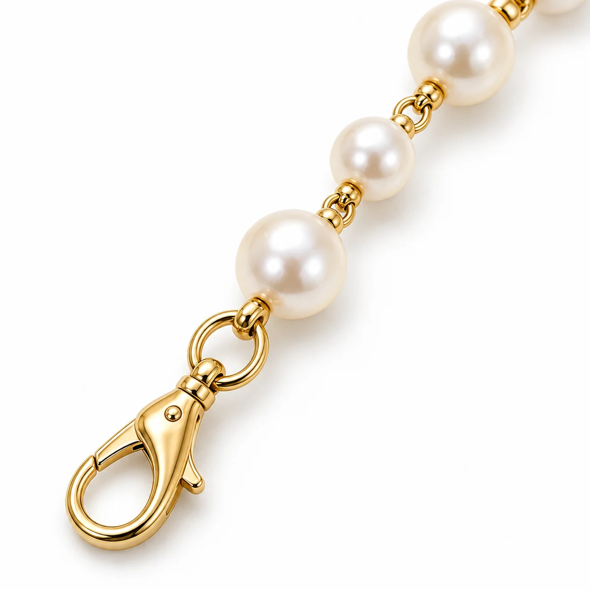 Pearl + Metal Chain Strap (60cm) thumbnail 4