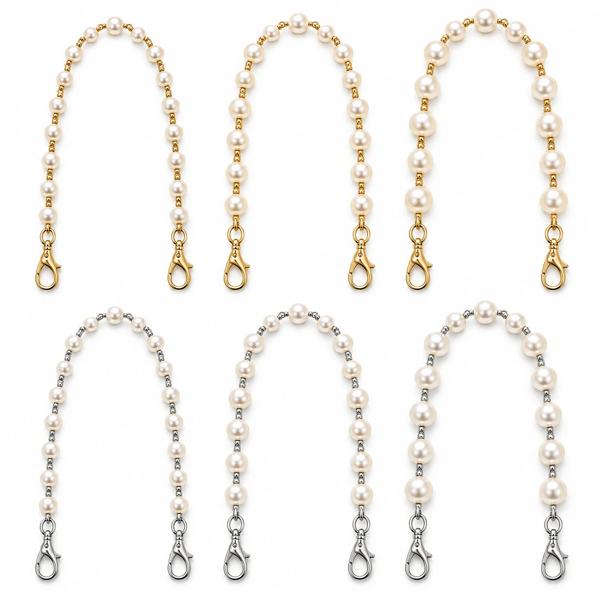 Pearl + Metal Chain Strap (60cm) thumbnail 5