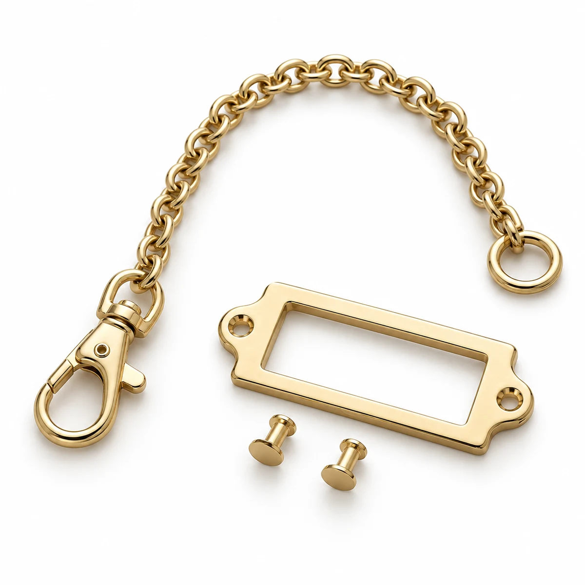 Internal Key Leash Clip + Metal Label Holder thumbnail 2