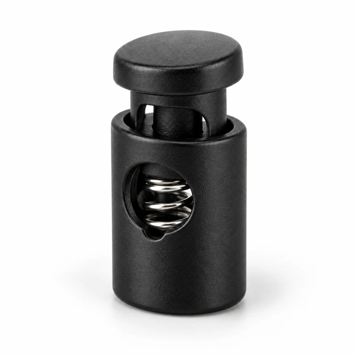 Metal Barrel Cord Lock (Single-hole, Matte) thumbnail 2