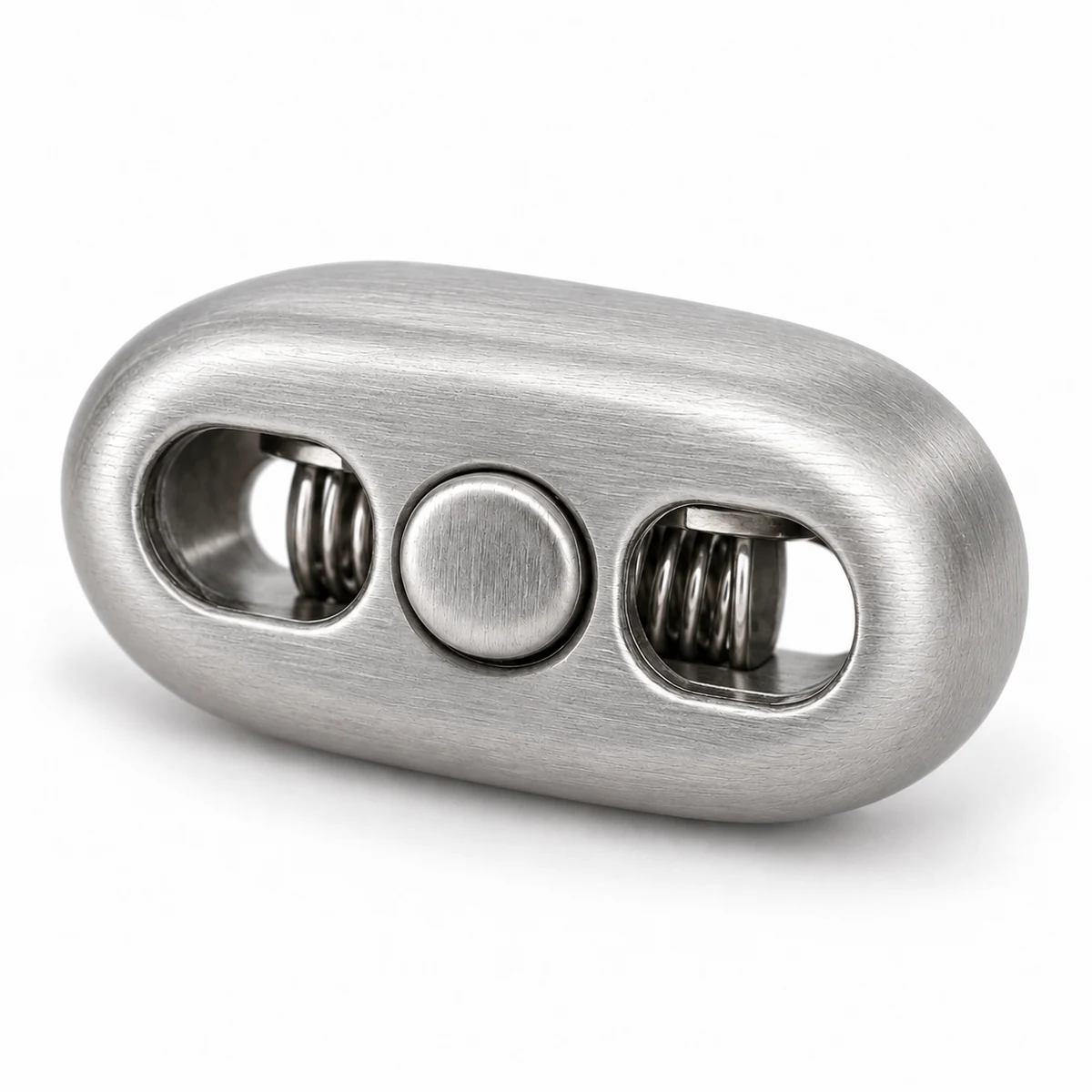 Flat Oval Two-hole Metal Cord Lock thumbnail 2