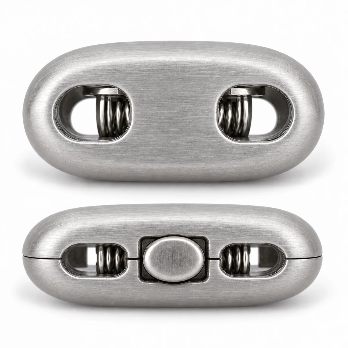 Flat Oval Two-hole Metal Cord Lock thumbnail 3