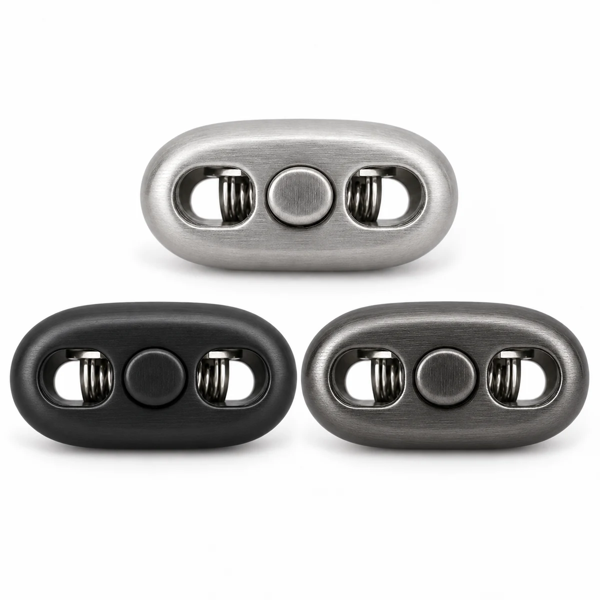 Flat Oval Two-hole Metal Cord Lock thumbnail 5