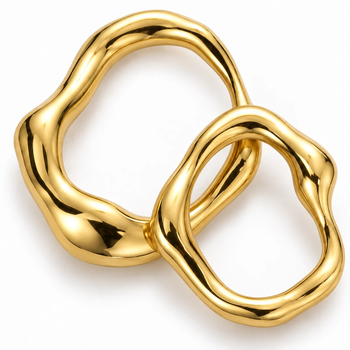 Organic Molten Asymmetric Ring Pair thumbnail 4