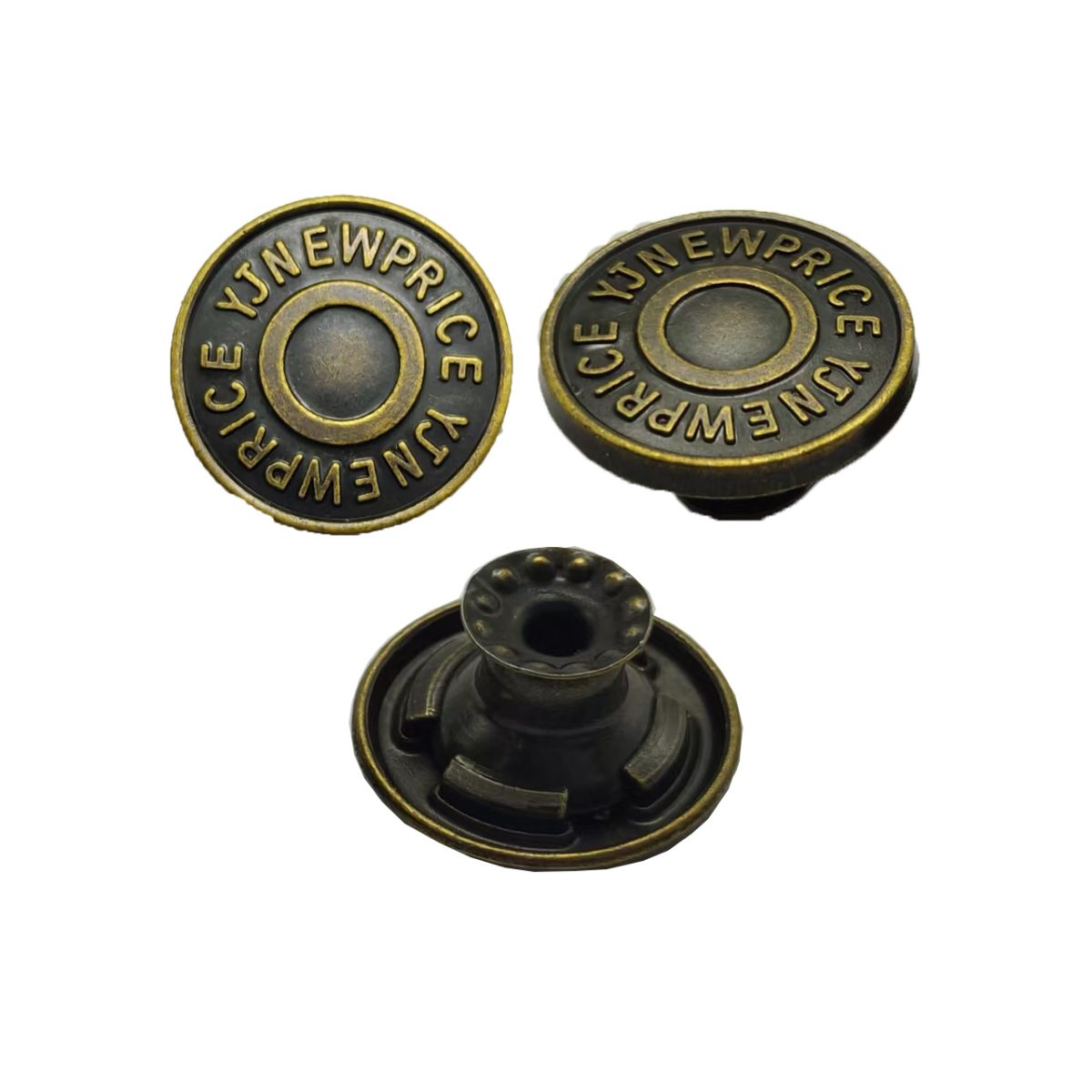 Oval Zinc Alloy Button (Ref. 04522) main product gallery image
