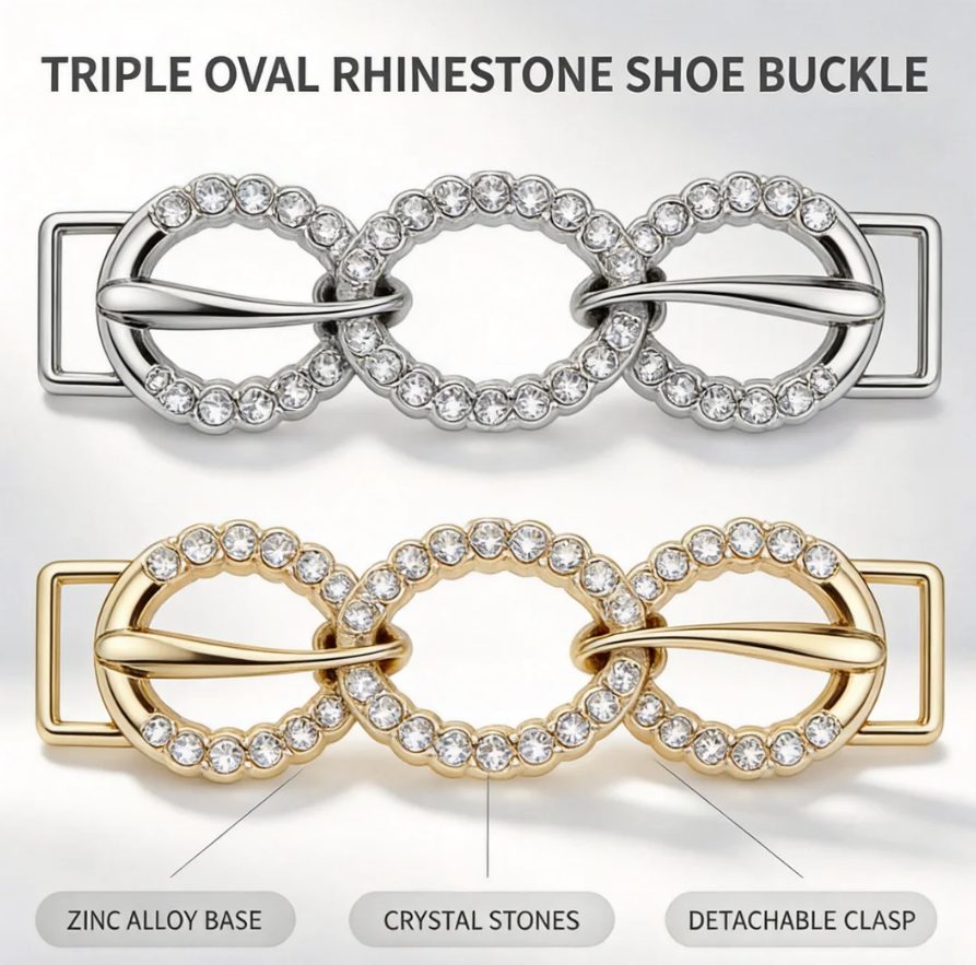 Oval Zinc Alloy Shoe Buckle hardware product image