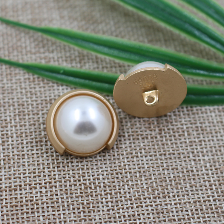 Pearl C-Shape Hand-Sewn Coat Button hardware product image