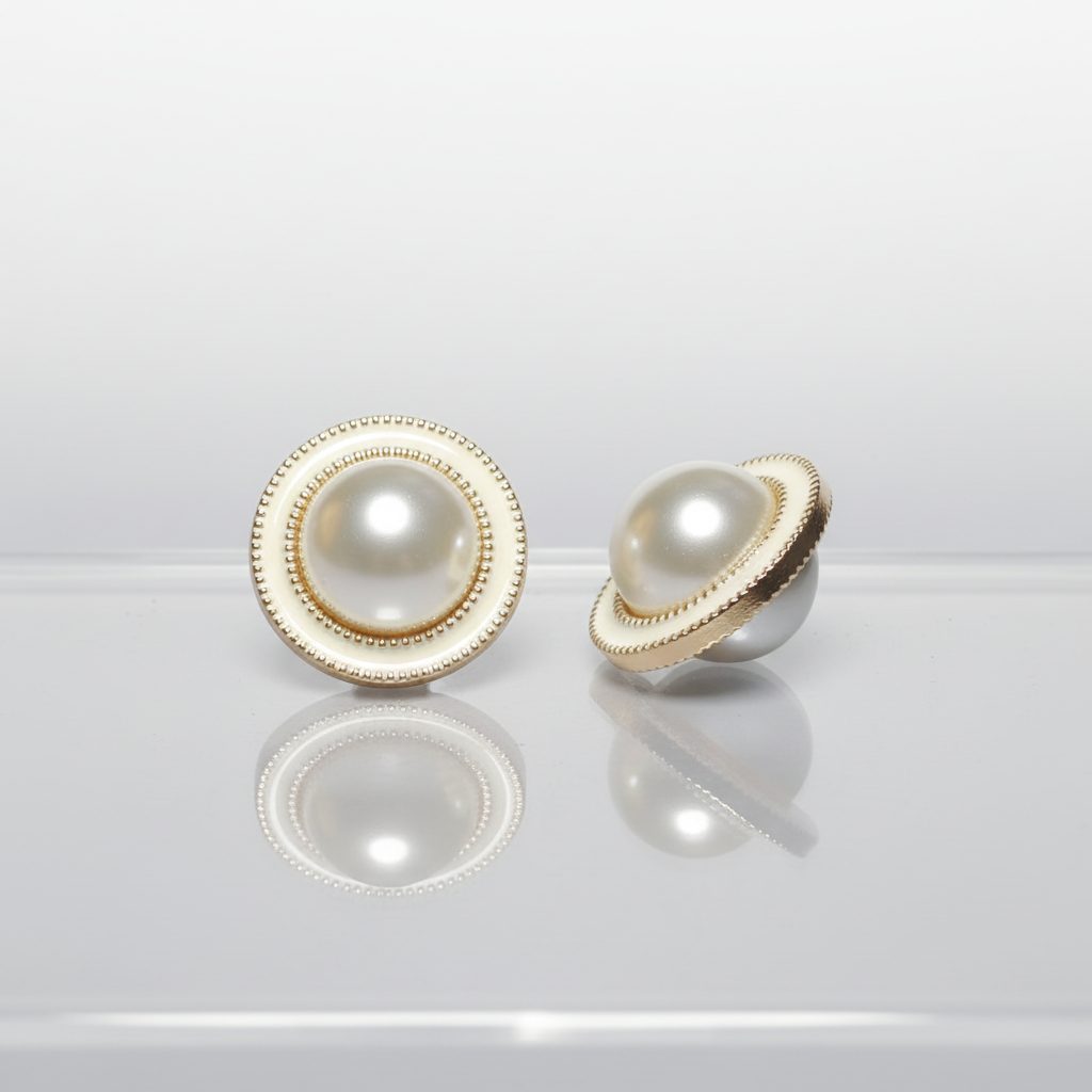 Gold Pearl Zinc Alloy Button hardware product image