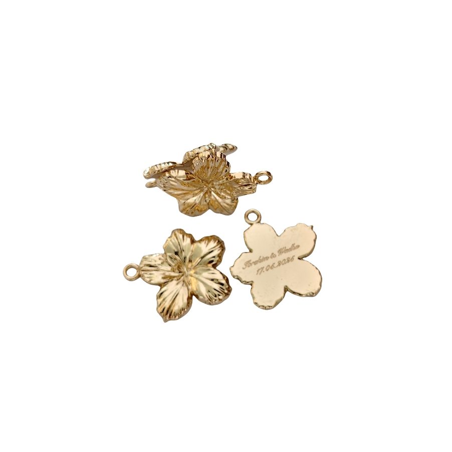 3D Maple Leaf Zinc Alloy Sequin Trim main product gallery image