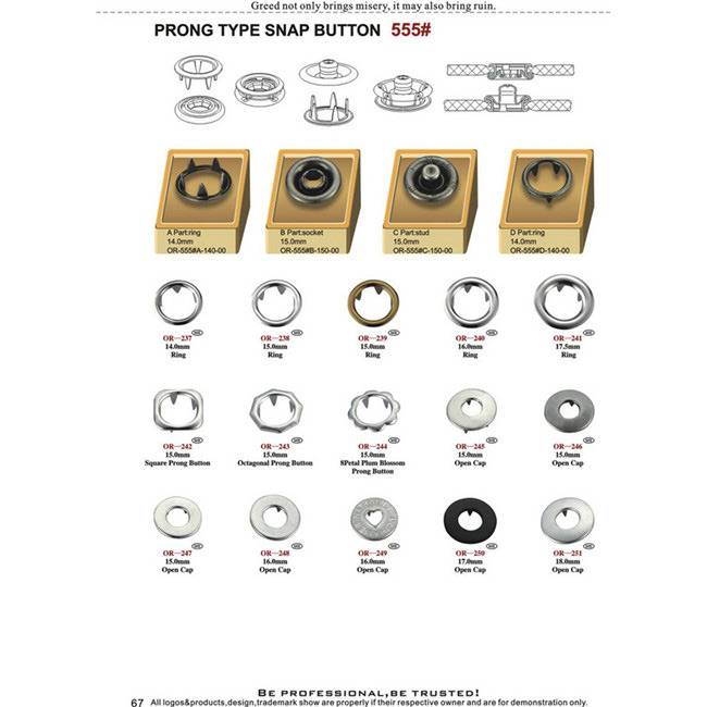 Prong Snap Fastener hardware product image