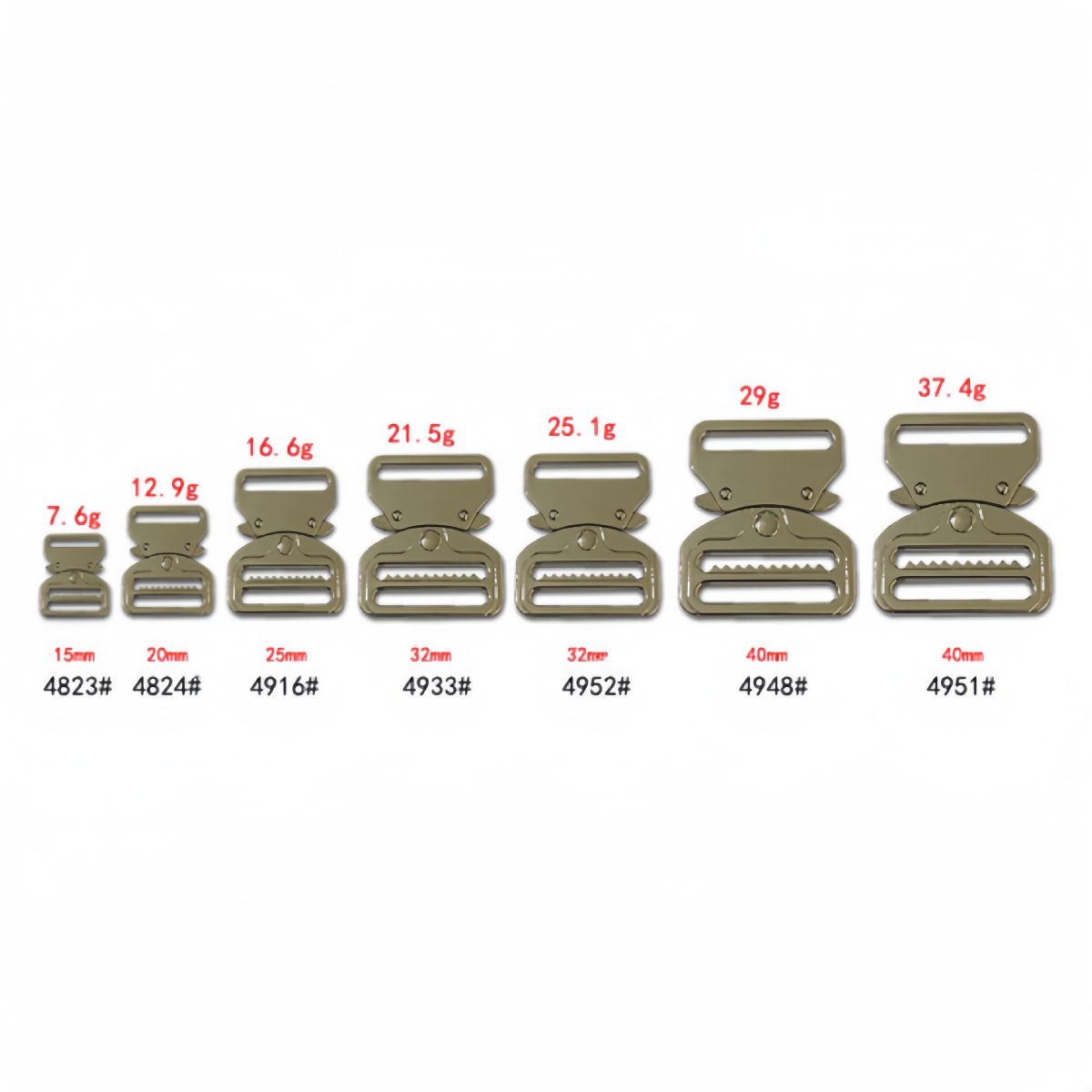 Quick Release Zinc Alloy Buckle (Model 4916) main product gallery image