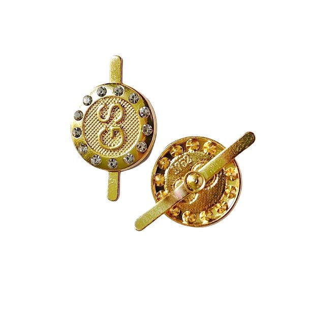 Rhinestone Adjustable Zinc Alloy Shoe Buckle (Ref. 86993) hardware product image