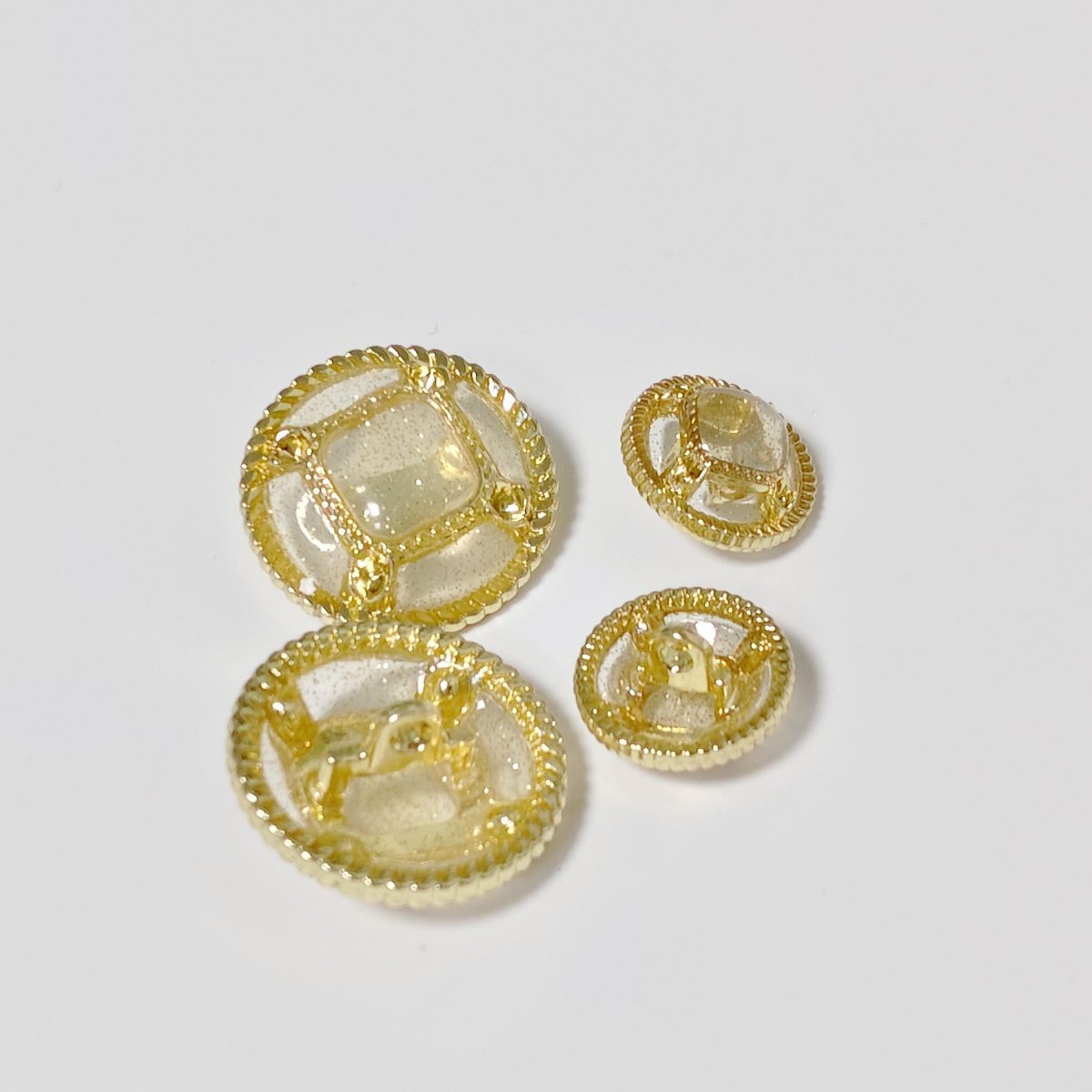 Pearl Rhinestone Zinc Alloy Shank Button main product gallery image