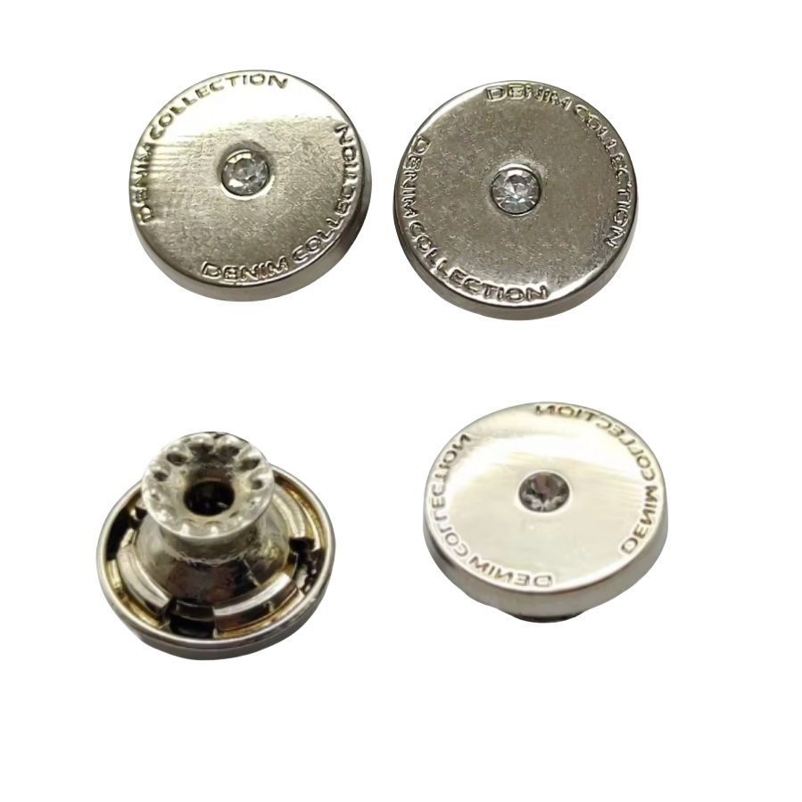Zinc Alloy Shank Jeans Button hardware product image