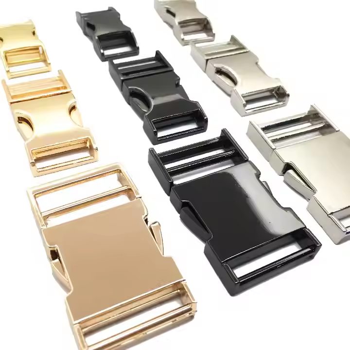 Side Release Zinc Alloy Buckle for Pet Collars hardware product image