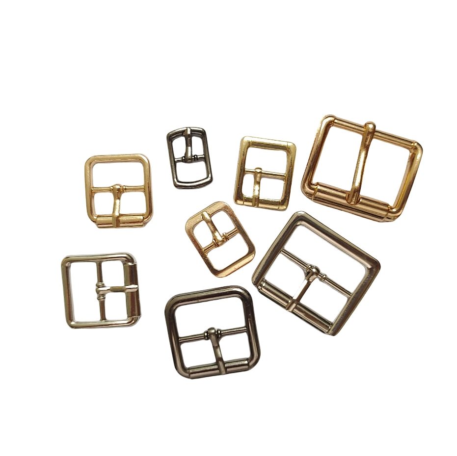 Square Zinc Alloy Button main product gallery image