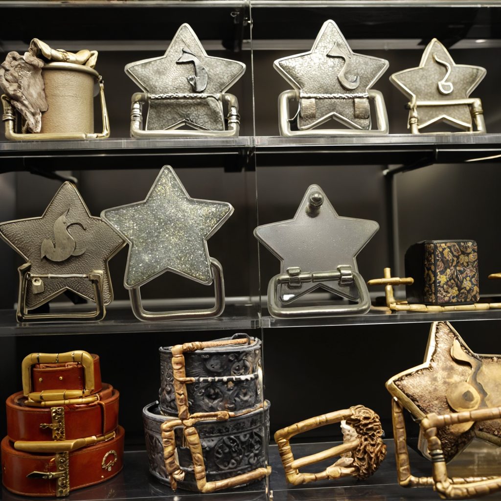 Star Zinc Alloy Belt Buckle hardware product image