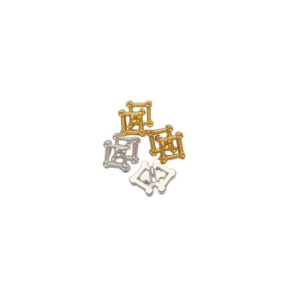 Rectangular Zinc Alloy Button main product gallery image