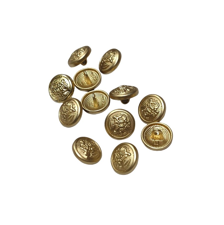 Embossed Zinc Alloy Button main product gallery image