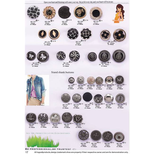 Zinc Alloy Metal Button hardware product image