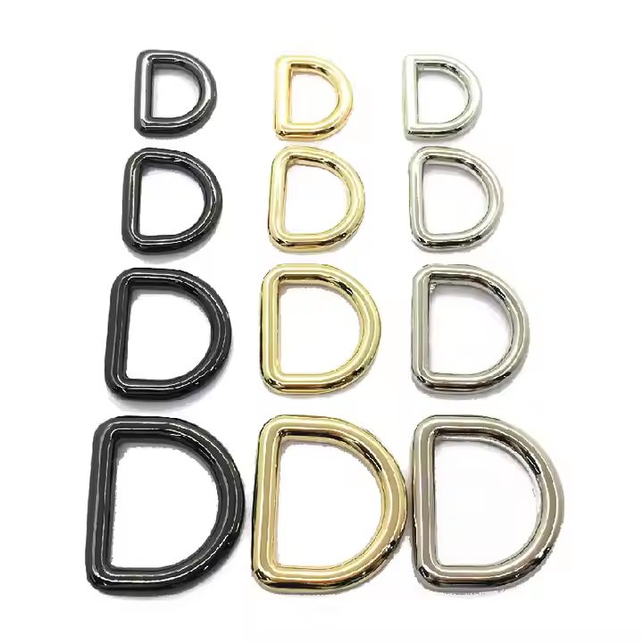 Zinc Alloy Metal D Ring Bag Accessories main product gallery image