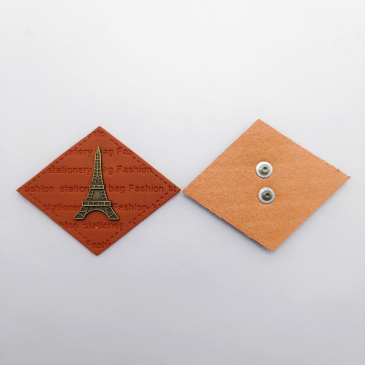 Zinc Alloy 3D Embossed Logo Label for Clothing and Bags hardware product image
