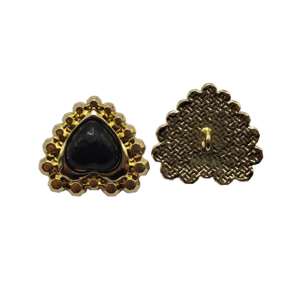Heart Zinc Alloy Snap Button main product gallery image